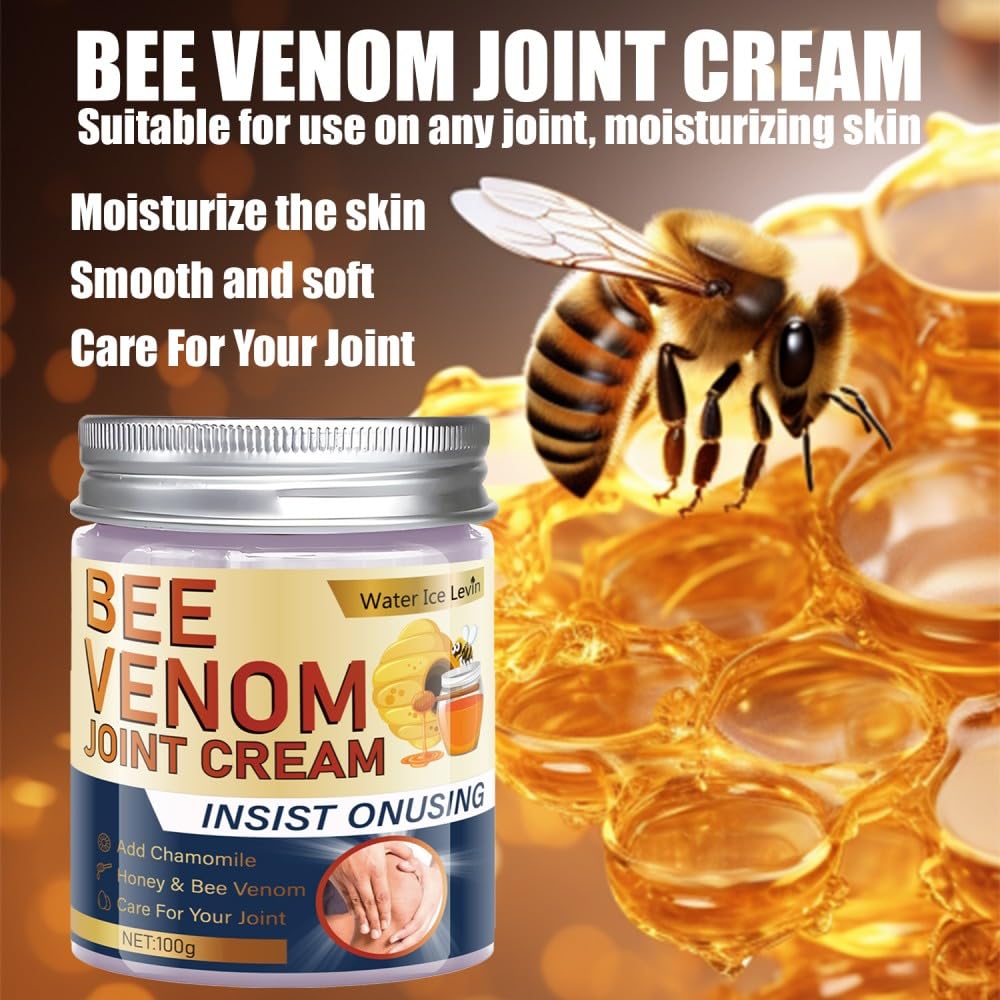 2PCS Bee Venom Joint Cream,Bee Venom Gel,Bee Venom Advanced Joint and Bone Cream,Professional bee Venom Joint Gel,Effective for Back, Neck, Hands, Kneel