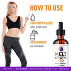 (5 Pack) Melt Drops Pro - Official Melt Drops Pro Pink Salt Premium Advanced Drop Formula Natural Support, MeltDrops Pro Supplement Vitamins Overall Health & Wellness Reviews, 5 Bottes for 5 Months