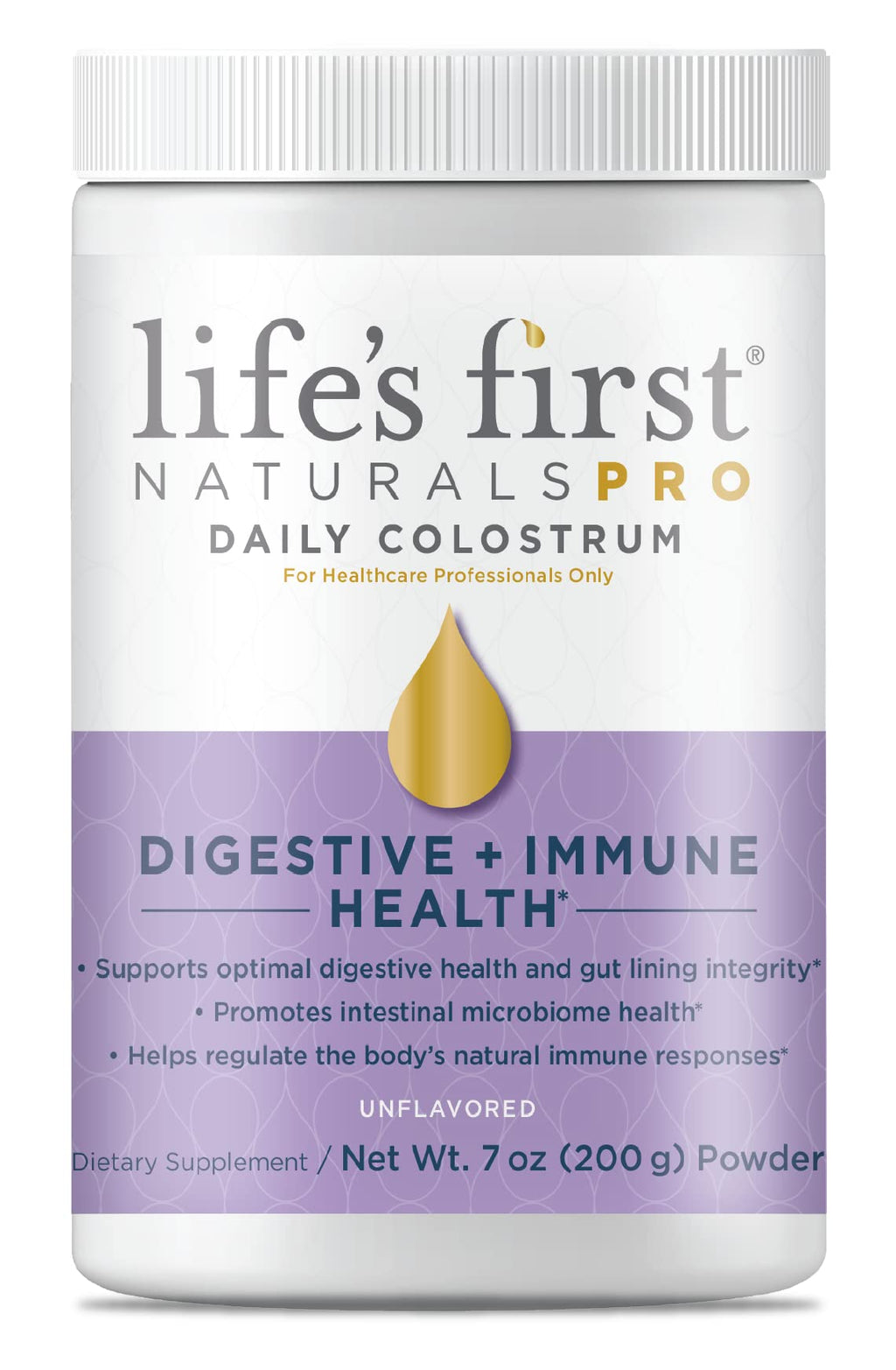 Life's First Naturals Pro Extra Strength Digestive + Immune Colostrum Powder for Adults