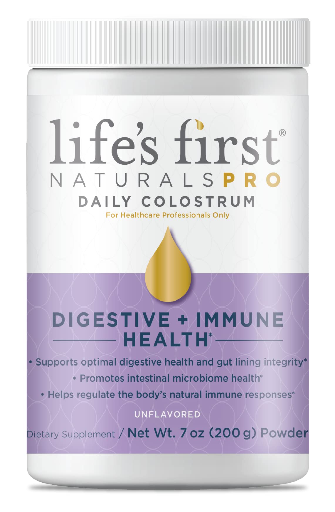 Life's First Naturals Pro Extra Strength Digestive + Immune Colostrum Powder for Adults