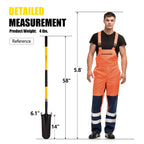 Nohovu Shovel for Digging, Heavy Duty Shovel with Fiberglass Handle, 58 Inches