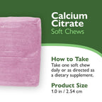 Celebrate Vitamins Bariatric 500mg Calcium Citrate Soft Chews with 500 IU Vitamin D3 – Essential for Gastric Bypass Patients & Bone Health - Sugar & Gluten Free, Chocolate (90 Chews)
