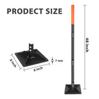 YEELOR 8-inch x 8-inch Steel Tamper Tool, Heavy Duty Hand Tamper