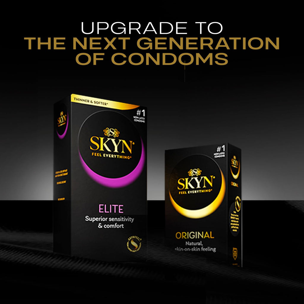 SKYN Elite Large Condoms – 36 Count – Ultra-Thin, Lubricated Latex-Free Condoms, Longer and Wider for a More Comfortable Fit
