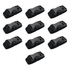 S SYDIEN 10Pcs Tie Down Straps Black Adjustable Nylon Strap with Buckles 1" x 47" (3.9ft) Straps with Quick Release, Lashing Strap for Backpacking, Outdoor Activities