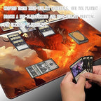 MTG Playmat - Non-Slip Backing Printing, Ideal for Card Game Enthusiasts TCG Playmat (MTG2-Arrival of The Dragon)