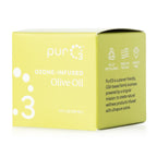PurO3 Ozonated Olive Oil – Pure, Natural, Organic Skincare for Face & Body – Oxygenated Healing Lotion, Moisturizer & Beauty Cream in a Glass Jar – O3 Therapy Salve, 2 oz