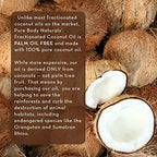 Pure Body Naturals Organic Fractionated Coconut Oil for Skin and Hair, 4 fl oz - Liquid Carrier Oil for Diluting Essential Oils, Hair Growth & Skin Moisturizer