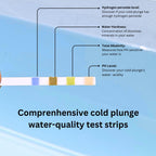 Cold Plunge Test Strips, 4-in-1 Water Quality Testing Kit, pH, Alkalinity, Hardness, Hydrogen Peroxide. Evaluate Your Cold Plunge Water Quality with A Single Strip. Smart QR Calculator to Help You