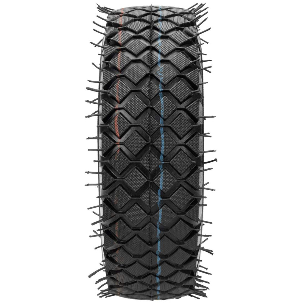 FVRITO Set of Two 4.10/3.50-4 4.10-4 410-4 Tire and Inner Tube with Bent Valve Stem Replacement for Lawn Mower Hand Truck Wheelbarrow Trailers Dollies Wagon Snowblower Compressor Generator Go kart