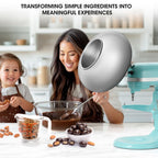 Aieve Snack Coater Compatible with KitchenAid Bowl-Lift Stand Mixer for Making Chocolate Covered Almonds, Pistachio, Peanut, Freeze Dried Strawberry, Raisin, Macadamia Nuts and Blueberry