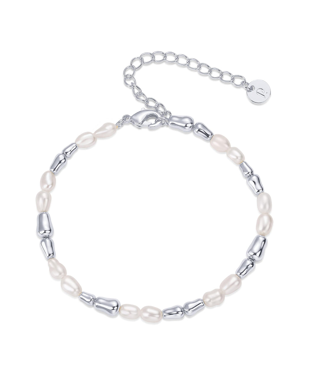 PAVOI Beaded Bracelet, 18K Gold Plated, Yellow Gold, Pearl