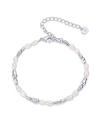 PAVOI Beaded Bracelet, 18K Gold Plated, Yellow Gold, Pearl
