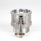 Quafwia 2 pcs Aluminum cam lock fittings (2" Part B) cam groove hose fitting camlock fittings, Male Adapter Female NPT Thread camlock fitting (2'')