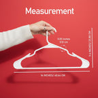 Utopia Home Plastic Hangers 50 Pack – Space Saving Clothes Hanger White