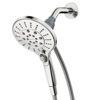 Moen Engage Chrome Magnetix Six-Function 5.5-Inch Wide Handheld Shower Head with Hose and Magnetic Docking System, 26112