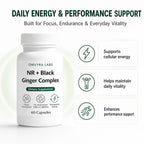 Omvyra Labs NR + Black Ginger Complex, 60 Capsules