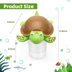Pool Floating Chlorine Tablet Dispenser,Large Display Collapsible Chlorine Tablet Floater,Release Adjustable,Chlorine Tablet Floater for Indoor & Outdoor Swimming Pool,Hot Tub&SPA. (Turtle)