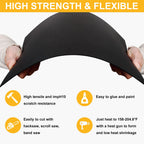 Plastic Sheet 12" x 16" x 0.06", Black PVC Board Flexible Moldable Impact Strength and High Tensile 1/16" Thick (1.5mm) for Crafts Materials Home Decor and Handicrafts, Abs Plastic Sheets 6 Pack