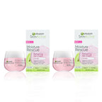 Garnier Moisture Rescue Refreshing Gel-Cream for Dry Skin, Oil-Free, 1.7 Oz (50g), 2 Count (Packaging May Vary)