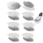 Dish Cleaning Soap Dispensing Brush Refills for OXO Dish Brush - 8 Pack Brush Head Replacement for Scrubber (Grey)