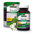 Nature's Answer Bacopa Monnieri | Helps Improve Memory | NON-GMO| No Preservatives | Gluten-Free, Vegan & Vegetarian – 500mg (90 Capsules)