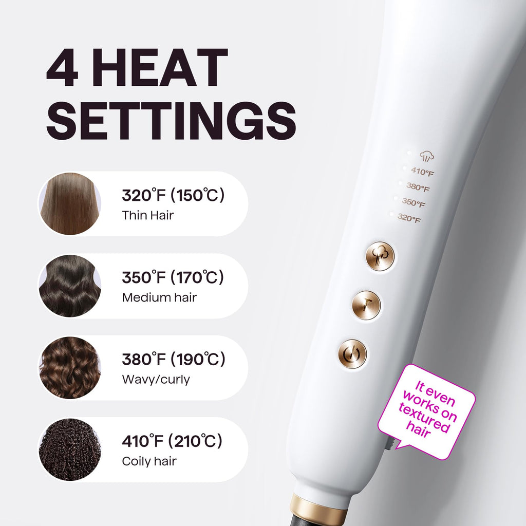 Wavytalk Pro Steam Hair Straightener Brush, Steamline Pro 3 in 1 Straightening Brush, Steam Reduces Damage, Nourishes Hair, and Expedites Straightening