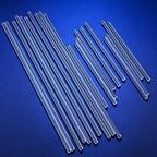 20 Glass Stirring Rods Stir Stick with Both Round Ends 12 Inch Long 7 mm Diameter and 6 Inch Long 5 mm Diameter, 10 for Each Size for Lab Kitchen Science Education and Stir Hot Cold Beverage Cocktails