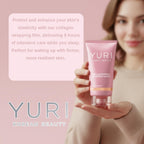 YURI BEAUTY Collagen Night Wrapping Mask, Collagen Overnight Glass Skin Peel Off Face Mask, Elasticity & Hydration Care, Restored Balance & Ongoing Renewal, All Skin Types Skincare (2.53 fl.oz)