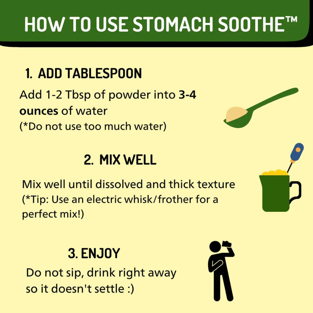 Stomach Soothe Soothe Naturals Acid Reflux Powder - L Glutamine for Gut Health, Acid Reflux Medicine, Leaky Gut Repair, Gut Lining Repair, Gut Health (30 Servings)
