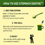 Stomach Soothe Soothe Naturals Acid Reflux Powder - L Glutamine for Gut Health, Acid Reflux Medicine, Leaky Gut Repair, Gut Lining Repair, Gut Health (30 Servings)