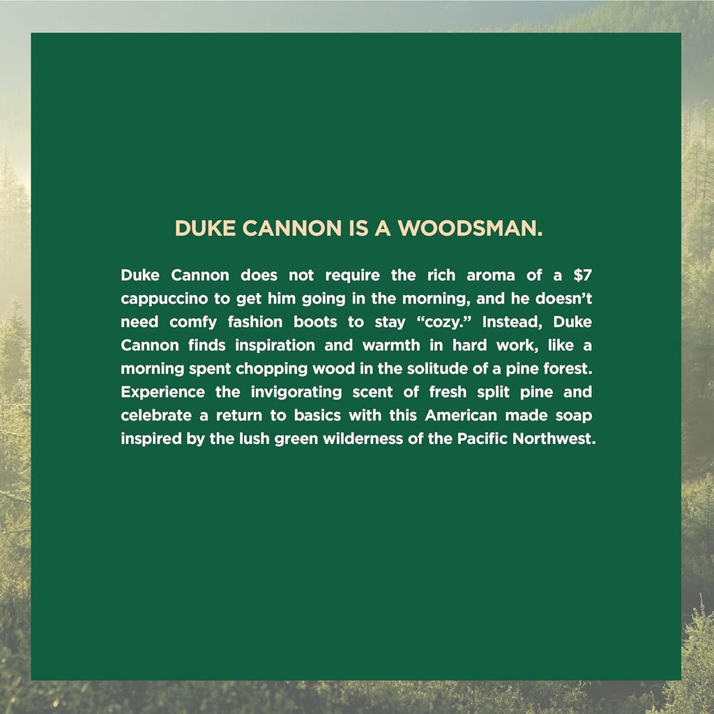 Duke Cannon Supply Co. Big Brick of Soap for Men – Fresh Cut Pine Scent, Extra Large 10 oz Bars, Paraben-Free, 3-Pack