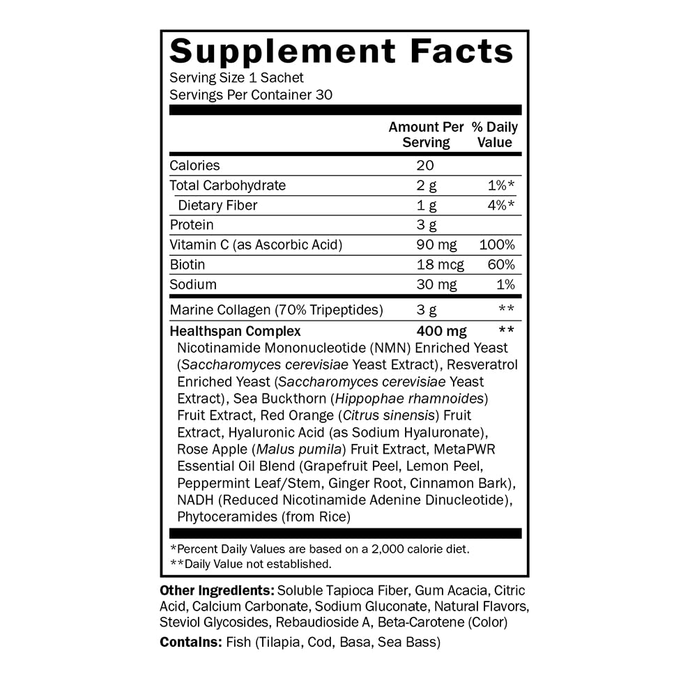 DoTerra MetaPWR Advantage with Collagen - 30 Packets - Nutritional Supplement