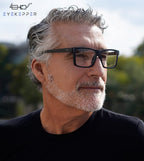 Eyekepper Oversized Reading Glasses Square Large Frame Readers for Men and Women - Black +0.50