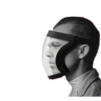Banxian Super Protective Face Shield,Anti Fog Mask,Adult Clear Face Shield,Plastic Face Mask （Black）