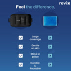 REVIX Ice Packs for Injuries Reusable Gel for Back Pain Relief (16'' X 9'')-Gel Cold Pack for Shoulder, Lower Back, Thigh & Arm, Cold Compress Therapy for Pain Relief Swelling, Bruises & Tension