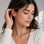 Nacréliser 8-9mm Freshwater Pearl Stud Earrings | 925 Silver | AAA+Quality