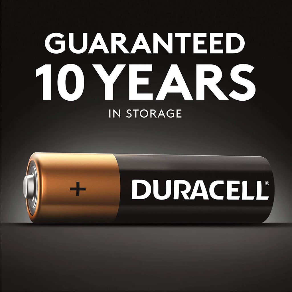 DURACELL - CopperTop AA Alkaline Batteries, Long Lasting, All Purpose Double A Battery Usable for Household and Business