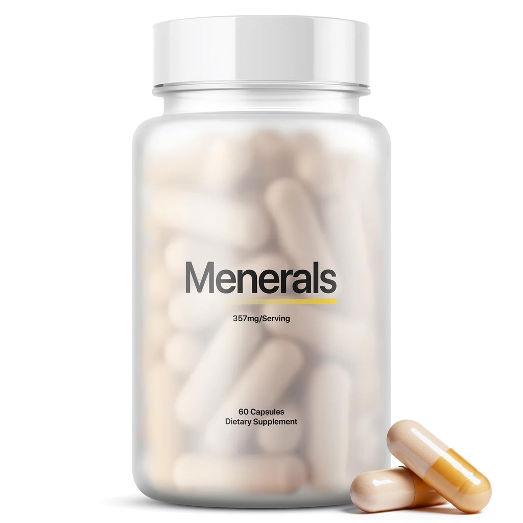Menerals Mens Multivitamin – Powerful All in One Mineral Supplement for Men – Natural Trace Minerals with Fulvic Acid from Rich American Soil – Supports Daily Energy, Vitality, Focus, and Mens Health