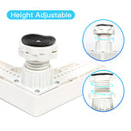 Nefish Mini Fridge Stand Adjustable Refrigerator Stand with 4 Strong Feet Universal Appliance Stand Base Heavy Duty Washer and Dryer Stand Laundry Pedestal Multi-Functional Base (White)