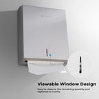 Pollock Paper Towel Dispenser Wall Mount,SUS 304 Stainless Steel