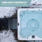 DENKOE Hot Tub Steps with Storage - Waterproof, Non-Slip & No Maintenance - Multi Angle Access - Ideal for Spa Steps, Hot Tub Stairs - Gray Spa Step for Outdoor