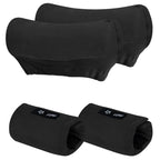 SPRING SEAON Underarm Crutch Pads, Velvet Padded Crutches Covers Non Slip Padding Cushion Crutch Accessories （black）