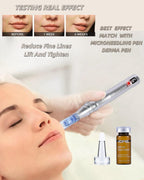 VOFEL Anti Aging Serum with Hyaluronic Acid for Microneedling Serum Ampoules for Face 0.35 oz 4 Vials