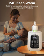 Bear Baby Bottle Warmer, Fast Warming Breast Milk Formula, White
