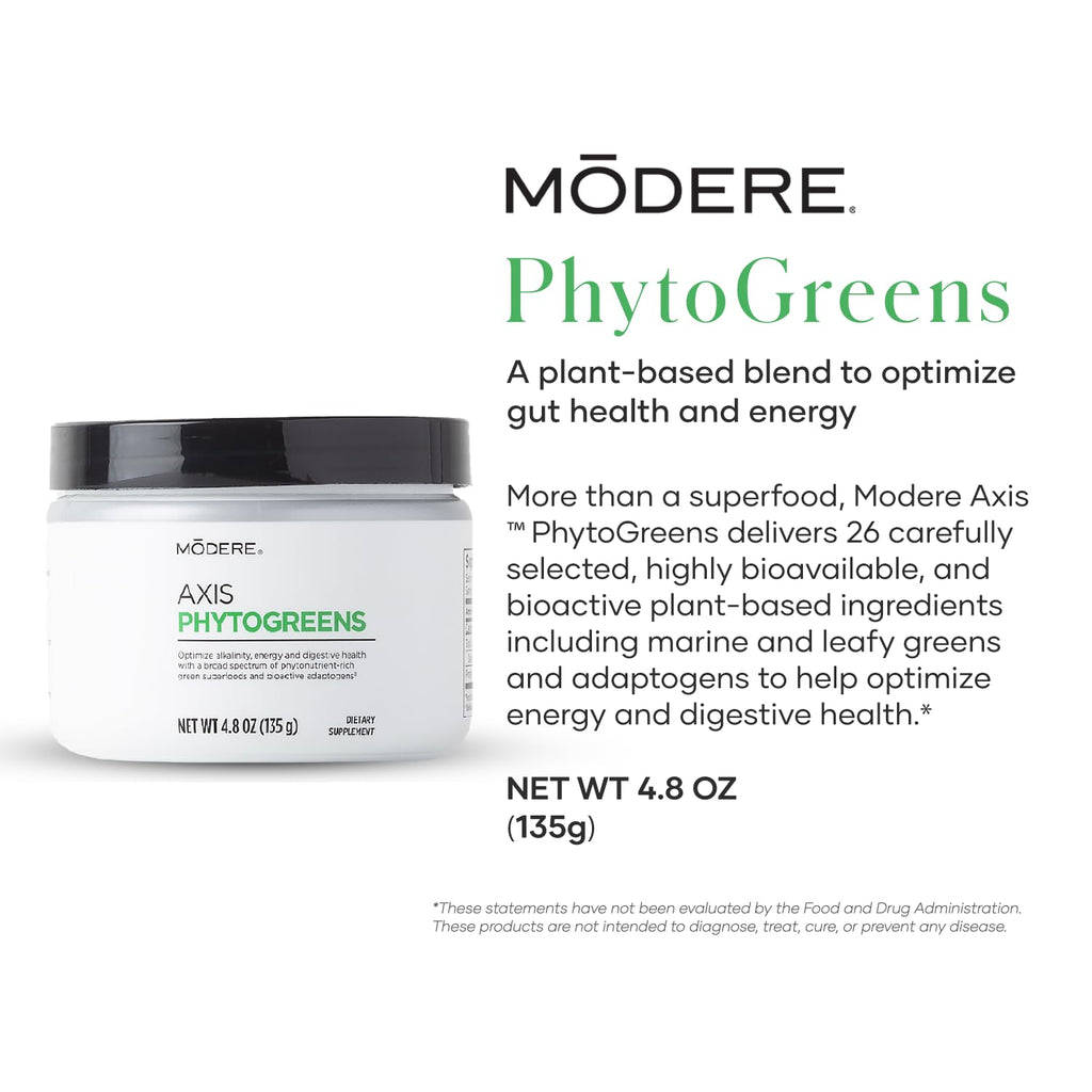 Modere - PHYTOGREEN Powder - Daily Greens Wellness Formula - 135g Canister