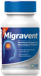 Vita Sciences Migravent – Advanced Nutritional Formula with Magnesium, CoQ10, Vitamin B2, and Butterbur for Brain and Circulatory Wellness – 60 Capsules