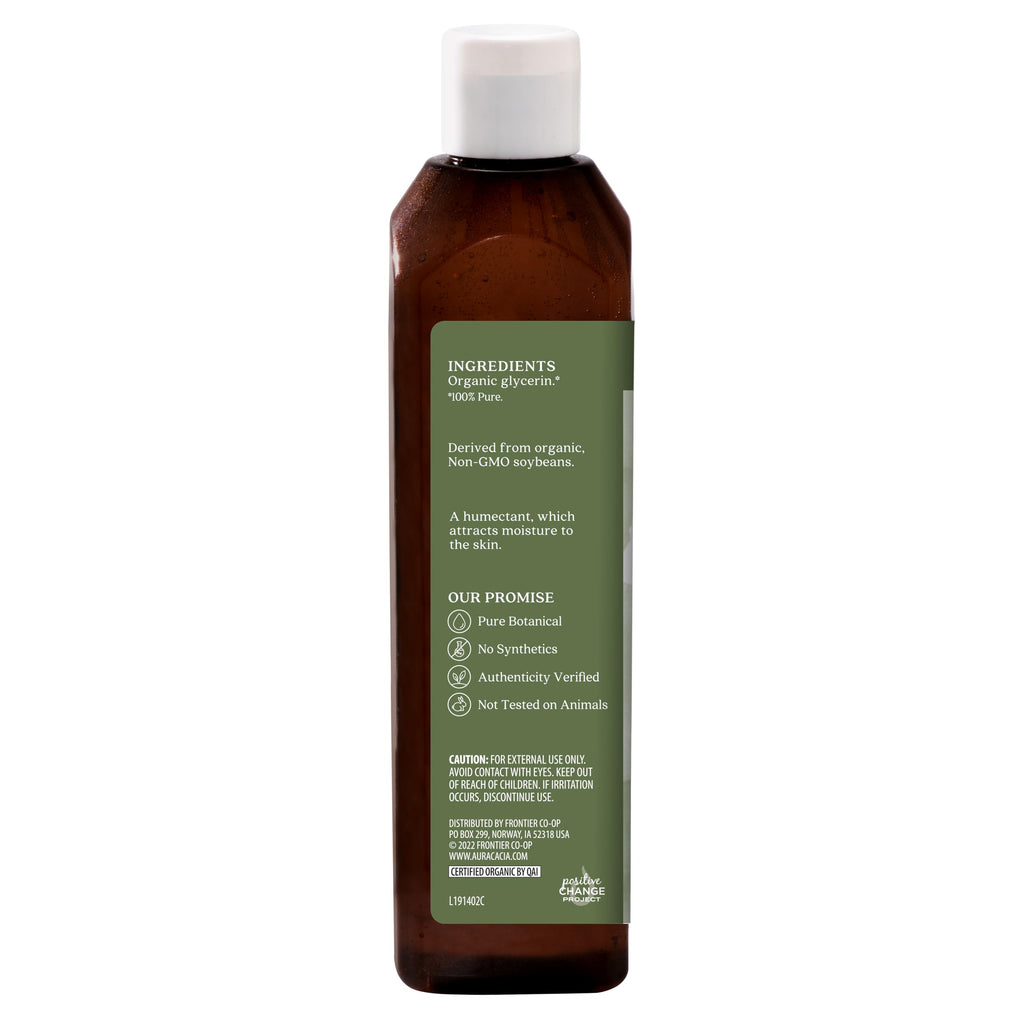 Aura Cacia Organic Skin Care Oil, Vegetable Glycerin, 16 Fluid Ounce