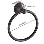 Towel Ring for Bathroom, Oil Rubbed Bronze Hand Towel Holder 2 Pack, Bathroom Accessories and Towel Racks for Bathroom Wall
