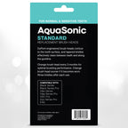 AquaSonic Genuine Standard Replacement Brush Heads | ADA Accepted | for Normal & Sensitive Teeth | Compatible with Many AquaSonic Toothbrush Handles (8 Pack Black)